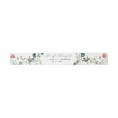 Bandeau De Faire-part Cadre Whimsical Secret Garden Fleurs sauvages (Plat)