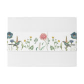 Bandeau De Faire-part Cadre Whimsical Secret Garden Fleurs sauvages (Dos exemple)