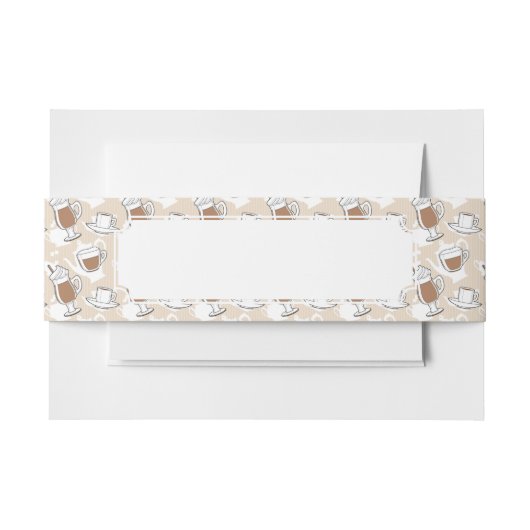 Bandeau De Faire-part Café, motif doux (Devant Example)