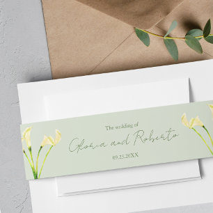 Bandeau De Faire-part Calla des Mariages Mexicains & Boda Romantique Ver