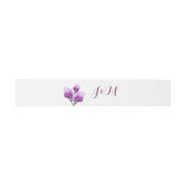 Bandeau De Faire-part Calla Lillies Monogram Floral Mariage (Plat)