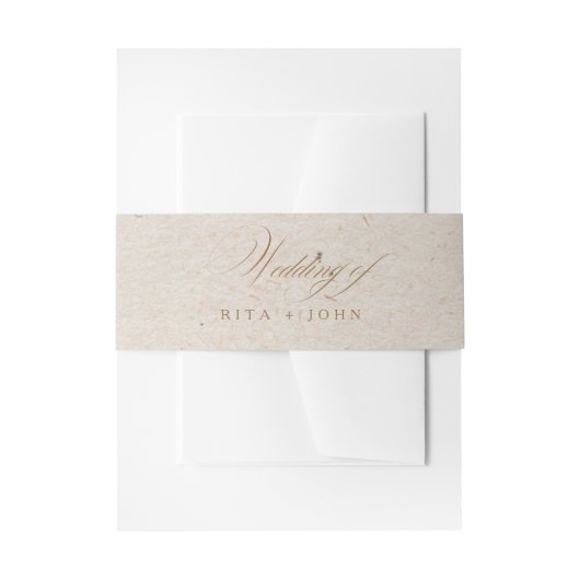 Bandeau De Faire-part Calligraphie Automne Boho Script Mariage (Devant example)