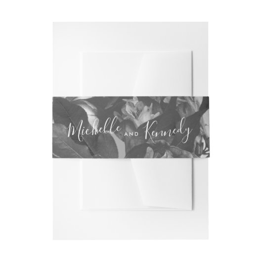 Bandeau De Faire-part Calligraphie Black Antique Mariage (Devant example)