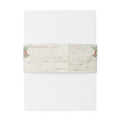 Bandeau De Faire-part Calligraphie de bouleau d'hiver Mariage botanique  (Dos Example)