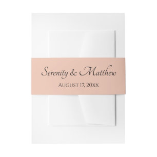 Bandeau De Faire-part Calligraphie Élégante Mariage Rose Personnalisé