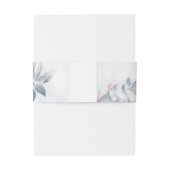 Bandeau De Faire-part Calligraphie Floral Mariage Blue ID771 (Dos Example)