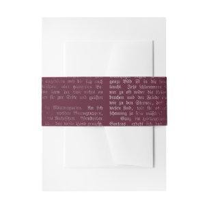 Bandeau De Faire-part Calligraphie gothique vintage