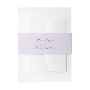 Bandeau De Faire-part Calligraphie Lavande Élégante