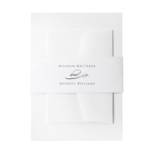 Bandeau De Faire-part Calligraphie Mariage de Luxe