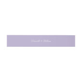 Bandeau De Faire-part Calligraphie Mariage lavande Simple Script violet (Plat)