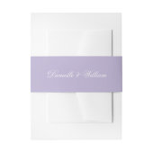 Bandeau De Faire-part Calligraphie Mariage lavande Simple Script violet (Devant example)