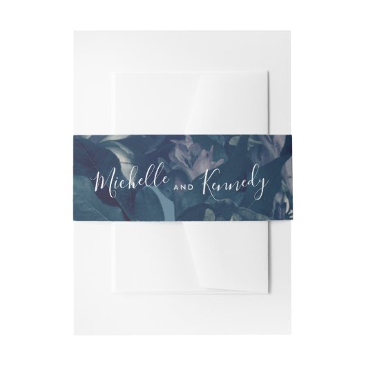 Bandeau De Faire-part Calligraphie Marine Antique Bouquet Mariage (Devant example)