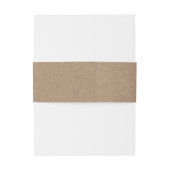 Bandeau De Faire-part Calligraphie moderne Kraft Mariage (Dos Example)