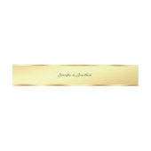 Bandeau De Faire-part Calligraphie Script Texte moderne Faux Gold Modèle (Plat)