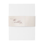 Bandeau De Faire-part Calligraphie simple Mariage rustique (Dos Example)