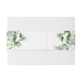 Bandeau De Faire-part Calligraphie simple Verdure rustique Mariage flora (Dos exemple)