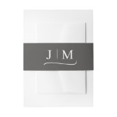 Bandeau De Faire-part Calligraphy Monogram Classic Elegant (Devant example)