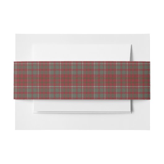 Bandeau De Faire-part Cameron Lochiel Scottish Tartan (Devant Example)