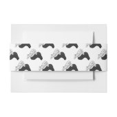 Bandeau De Faire-part Camion Silhouette à la main (Devant Example)