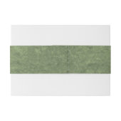 Bandeau De Faire-part Camouflage Monogramme Invitation Bande Belly (Dos exemple)