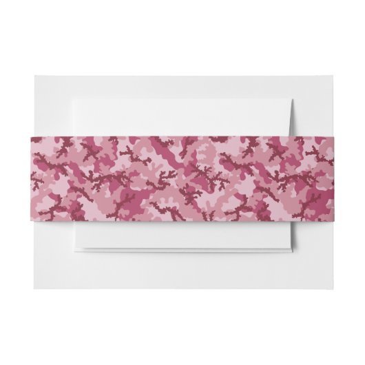 Bandeau De Faire-part Camouflage rose (Devant Example)