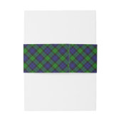 Bandeau De Faire-part Campbell Clan Tartan Plaid Black Watch (Dos Example)