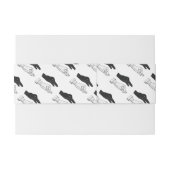 Bandeau De Faire-part Canard Silhouette main (Dos exemple)