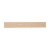 Bandeau De Faire-part Caramel chaud Brown (Plat)
