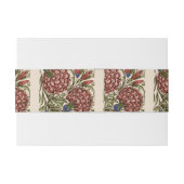 Bandeau De Faire-part Carnation Carrelage Fleur Antique Art Rustique (Dos exemple)