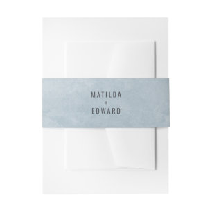 Bandeau De Faire-part Carte du monde de l'aquarelle bleue mariage