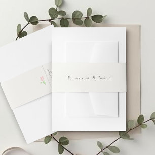 Bandeau De Faire-part Carton d'ivoire Faire-part de mariage simple et