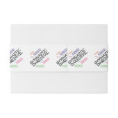 Bandeau De Faire-part Casse-cou SUPÉRIEUR de gymnastique (Dos exemple)