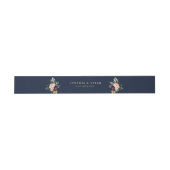 Bandeau De Faire-part ceinture mariage bleu marine (Plat)