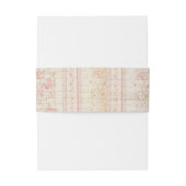 Bandeau De Faire-part Ceinture ventrale Rose Vintage (Dos Example)