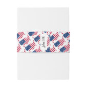 Bandeau De Faire-part Célébration de mariage US AMÉRIQUE Jean 3:16 (Dos Example)