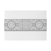 Bandeau De Faire-part Céramique gris dentelle (Dos exemple)