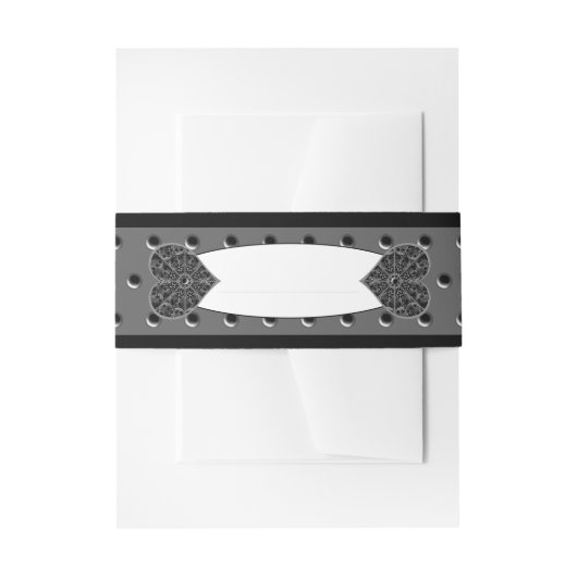 Bandeau De Faire-part Céramique noir (Devant example)