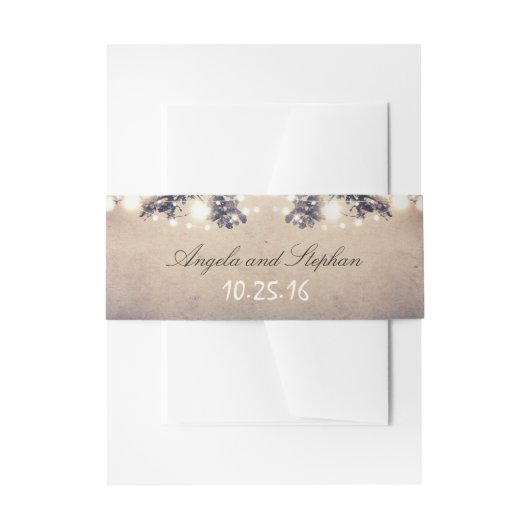 Bandeau De Faire-part Chaîne de branches d'arbre de lumière (Devant example)