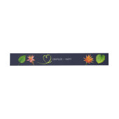 Bandeau De Faire-part Chaleur & Feuilles et fleurs tropicaux (Plat)