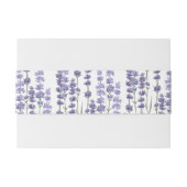 Bandeau De Faire-part Champ de lavande florale violet délicat (Dos exemple)