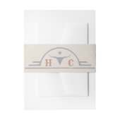 Bandeau De Faire-part Champs de lavande du Mariage de l'Ouest bleu (Devant example)