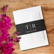 Charme sans effort Mariage en noir et blanc