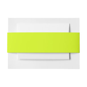 Bandeau De Faire-part Chartreuse Jaune (couleur unie)