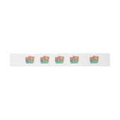Bandeau De Faire-part Chat et cuvette de poisson (Plat)