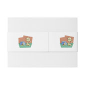 Bandeau De Faire-part Chat et cuvette de poisson (Dos exemple)