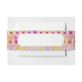 Bandeau De Faire-part Chats mignons avec les coeurs affectueux (Devant Example)