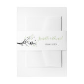 Bandeau De Faire-part Chats modernes en amour Noir Silhouette Mariage de (Devant example)