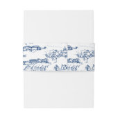 Bandeau De Faire-part Chattanooga Toile Navy et Blanc (Dos Example)