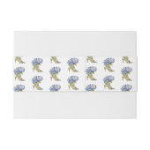 Bandeau De Faire-part Chaussure à talon haut de style chinoiserie floral (Dos exemple)