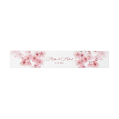 Bandeau De Faire-part Cherry Blossom Pink White Wedding (Plat)